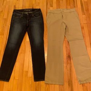 Jeans and Khaki pants